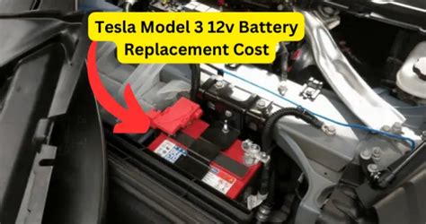 tesla 12v battery replacement cost.